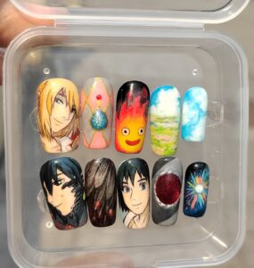 Anime nail art